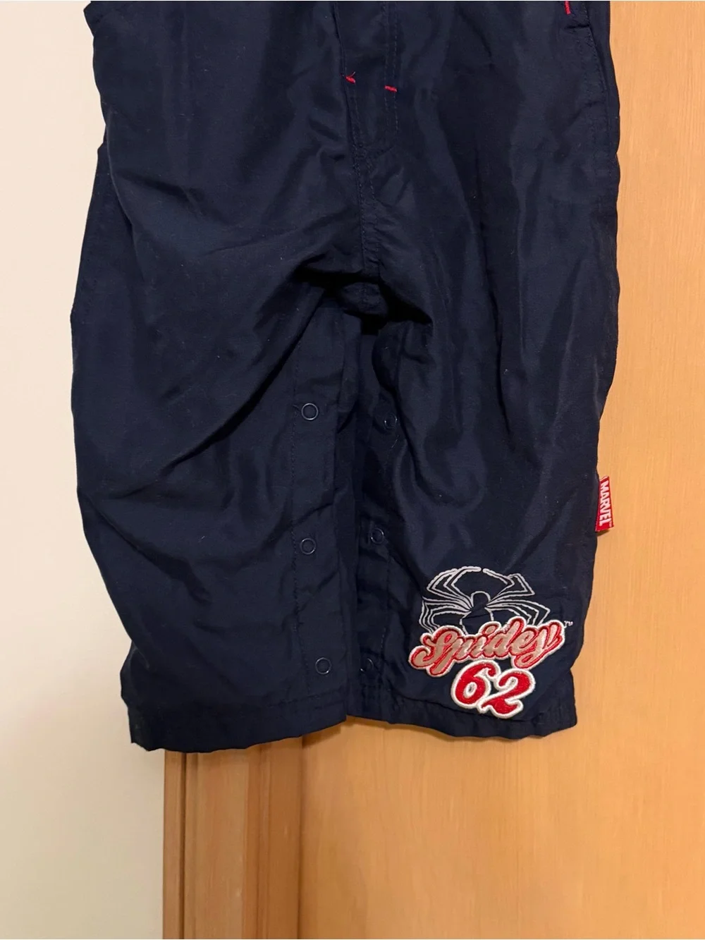 Vintage Spiderman Overalls Boys Toddler Size 24m Blue Y2K Marvel